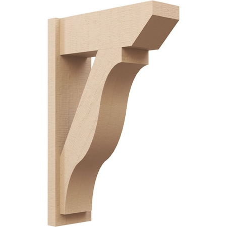 Ekena Millwork 8-in W x 22-in D x 34-in H Funston Slat Rough Cedar Woodgrain TimberThane Outlooker, Primed Tan OUTUR080X22X34FST24RCPR